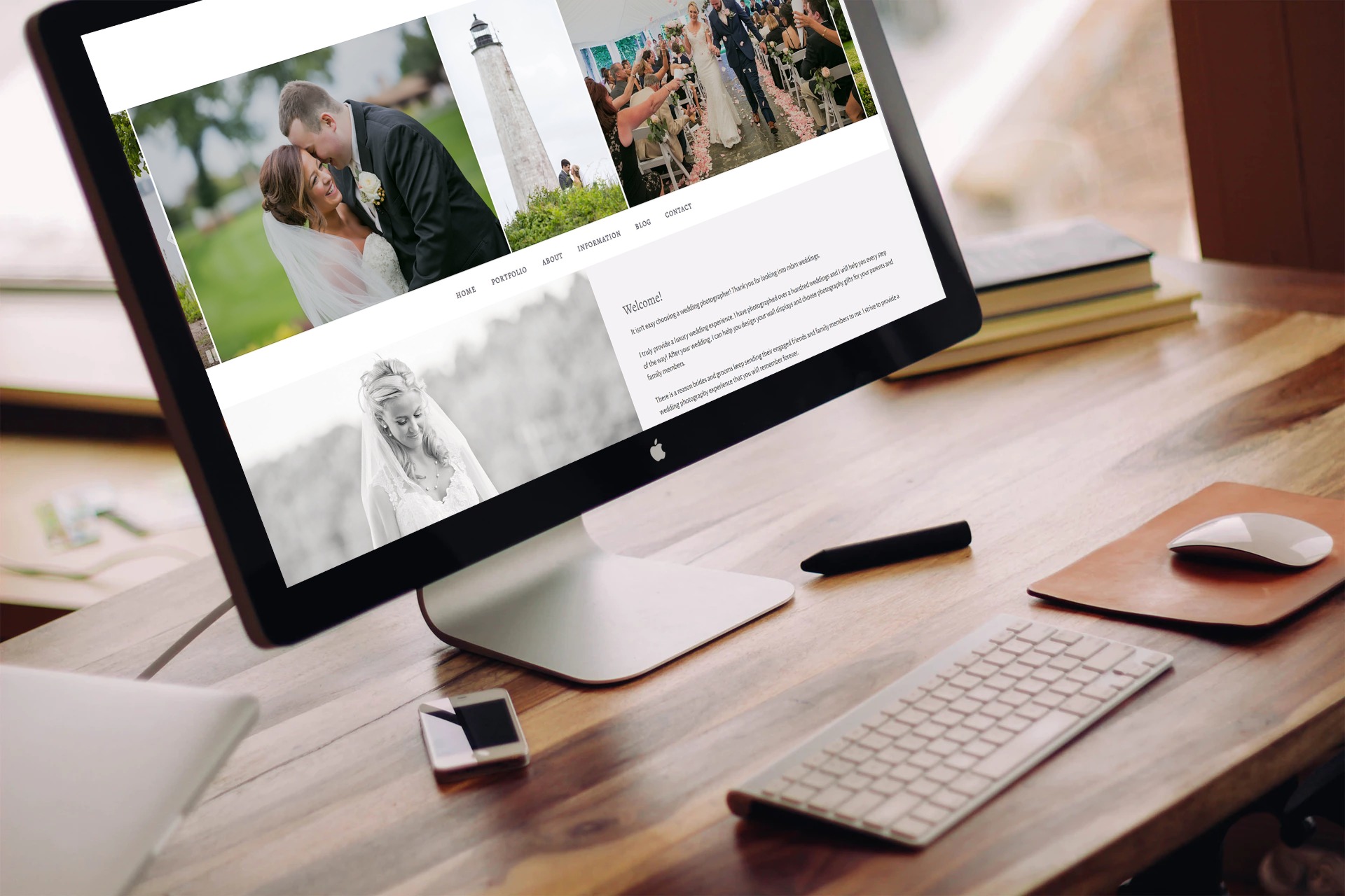 Custom website design for photographers