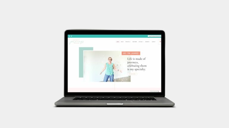 Website design for creative women, a template shop