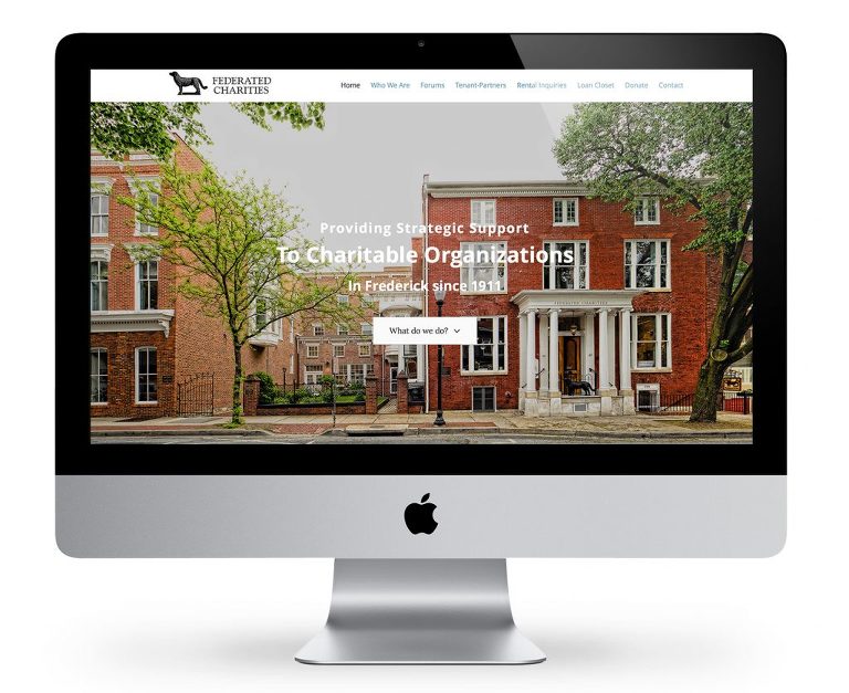 Non Profit Website Design for Frederick Maryland Charity by Jessie Mary & Co.