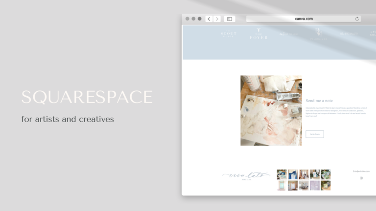 Start a SquareSpace website in 5 steps for photographers and creatives