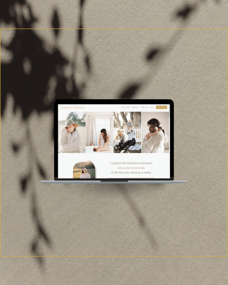 A new website design for Cassie Green Photography