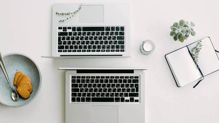 small business website design - laptops